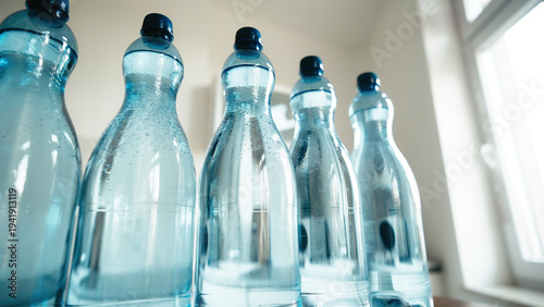 Canvas Print Bottles Of Drinking Water