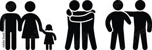 Diverse group of people embracing and supporting each other in unity and love