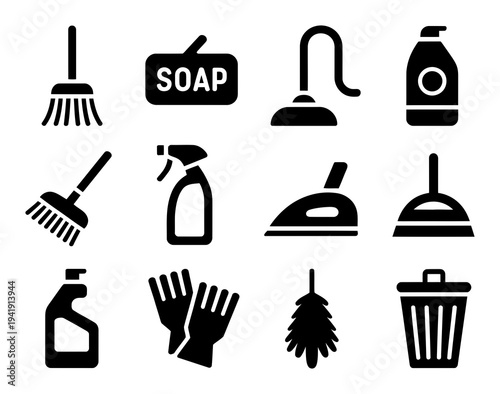 Collection of Cleaning and Household