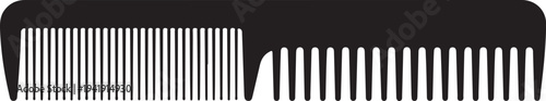 Hairbrush graphic icon. Comb sign isolated on white background. Barbershop symbols. Vector illustration
