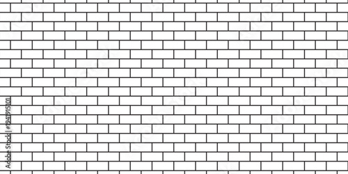 white brick wall texture and solid bricks seamless pattern background.
