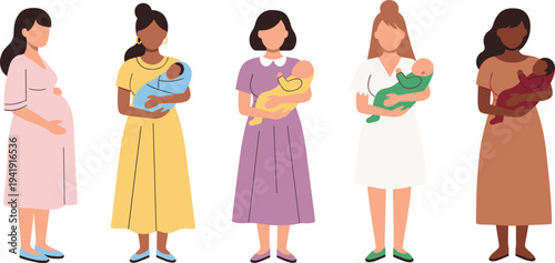 Cute coconut character set in various poses including happy with sunglasses holding heart and playing guitar vector.