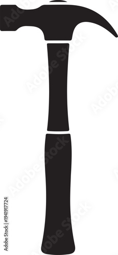 House repair hammer flat icon for apps