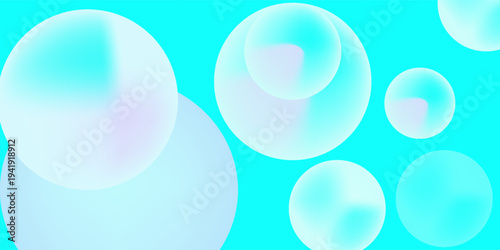 Abstract balls geometric gradient color background.For graphic design. 3d render illustration.