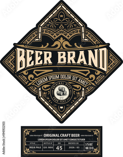 Vintage beer badge
