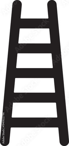 Ladder for climbing flat vector icon for apps and websites