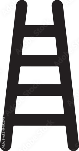 Ladder for climbing flat vector icon for apps and websites