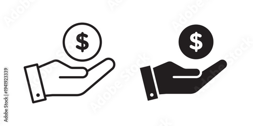 sponsorship icon vector illustration designs pack. EPS10