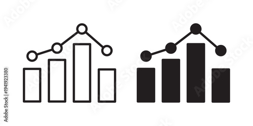 Stats icon vector illustration designs pack. EPS10
