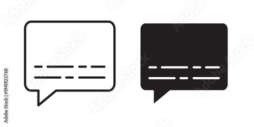 Subtitles icon vector illustration designs pack. EPS10