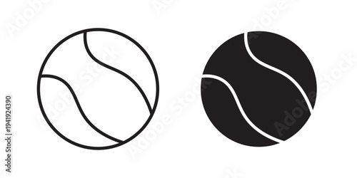 Tennis icon vector illustration designs pack. EPS10