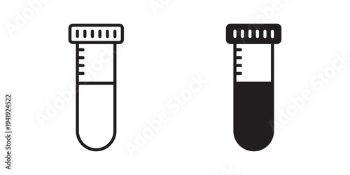 Test tube icon vector illustration designs pack. EPS10