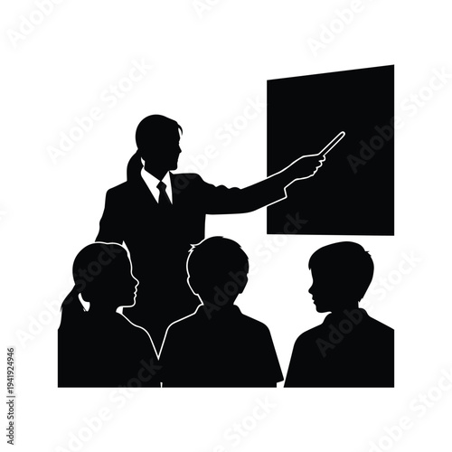 Businessman presenting to attentive audience in professional setting