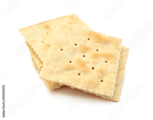 Cracker isolated on white background