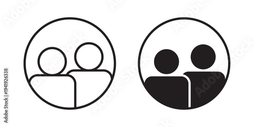Users icon vector illustration designs pack. EPS10