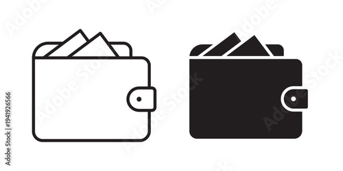 Wallet icon vector illustration designs pack. EPS10