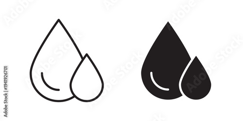 Water drop icon vector illustration designs pack. EPS10