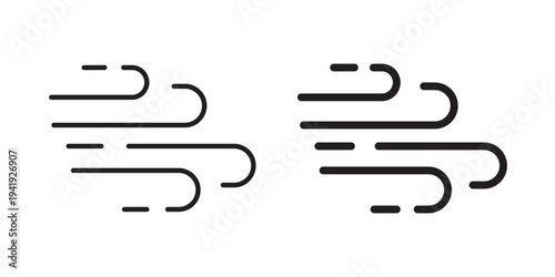 Wind icon vector illustration designs pack. EPS10