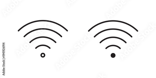 Wifi icon vector illustration designs pack. EPS10