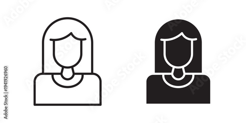 Woman icon vector illustration designs pack. EPS10