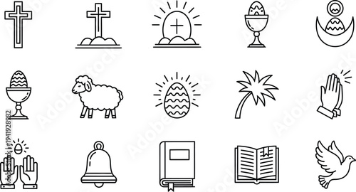 Christianity symbols and icons