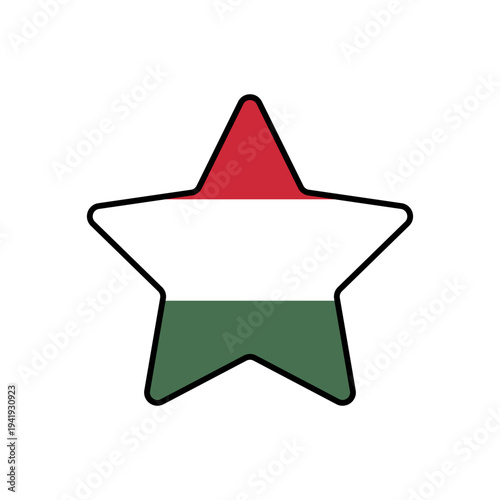Star with the hungary flag
Vector Star with the flag on a white background