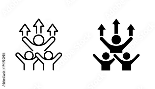 never give up succes challenge icon set. never give up succes challenge sign. vector illustration on white background