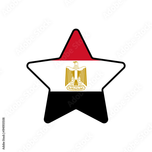 Star with the Egypt flag
Vector Star with the flag on a white background