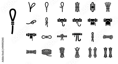 Various ancient Egyptian hieroglyphic symbols and icons displayed in a grid layout