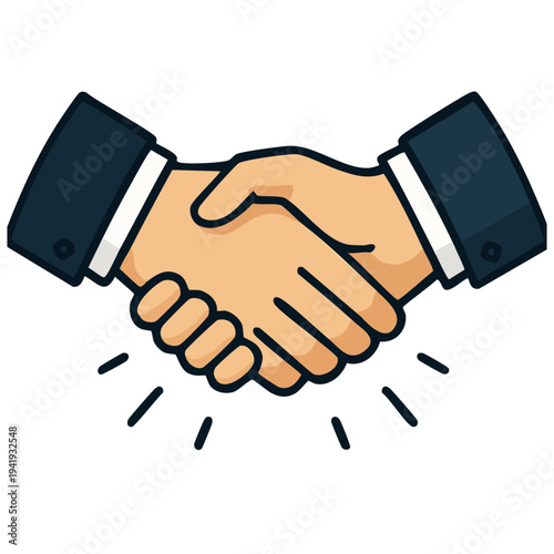 Handshake Partnership Workplace Equality Support Vector Icon
