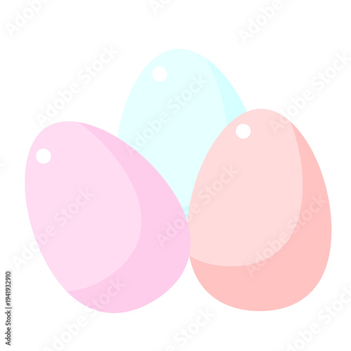 Easter Pastel Egg  isolated on Transparent. Spring Easter Holiday Drawn Traditional Cartoon Talisman Icon. Funny Happy Holiday Whimsical Egg Hunt Symbol Icon