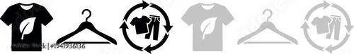 Eco Friendly Clothing Recycling Symbol T Shirt Hanger