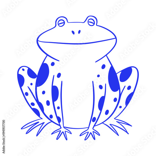 Wallpaper Mural Frog Animal Character Doodle Illustration Torontodigital.ca