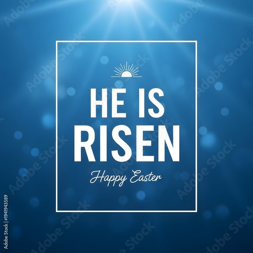 Easter celebration he is risen happy easter background