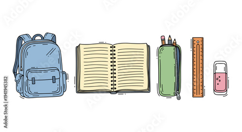 A cheerful older woman with a warm smile is accompanied by a heart, a flower, a steaming mug, and a sturdy chair, depicting warmth and comfort.