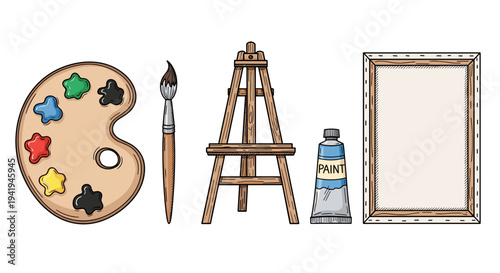 A contemplative older man is surrounded by elements of a peaceful domestic scene: a steaming coffee cup, a potted plant, an empty chair, and an open book.