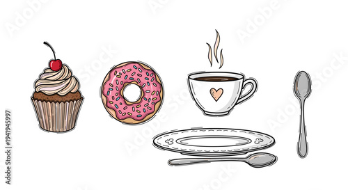 A focused man works diligently on his laptop at a desk, illuminated by a lamp, holding a pen and enjoying a steaming cup of coffee.