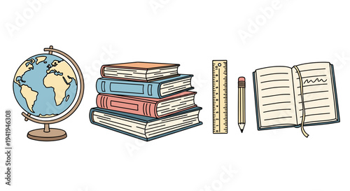 A skilled barista, wearing a chef's hat, meticulously prepares a hot beverage using an espresso machine, surrounded by essential coffee-making tools like a steaming cup, a spoon, and a sugar jar.