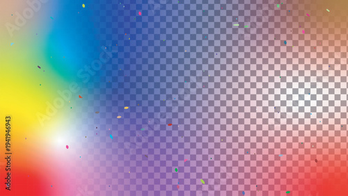 Colorful abstract rainbow background featuring a digital vector pattern of halftone dots and circular mosaic shapes for a vibrant disco wallpaper design