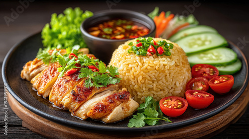 Hainan chicken rice - poach...