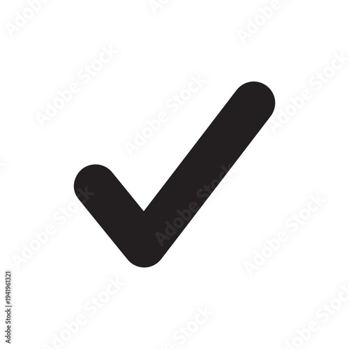 Check symbol - Vector flat minimal icon
