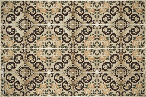 Background of vintage ceramic tiles