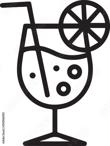 modern Cocktail Drink Icon