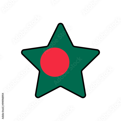 Star with the Bangladesh flag
Vector Star with the flag on a white background