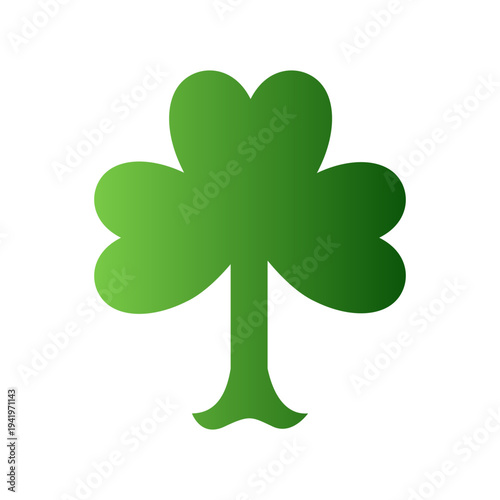 three leaf clover luck symbol silhouettes illustration vector Irish folklore St. Patrick’s Day graphics, fortune design concept, black and white creative art collection