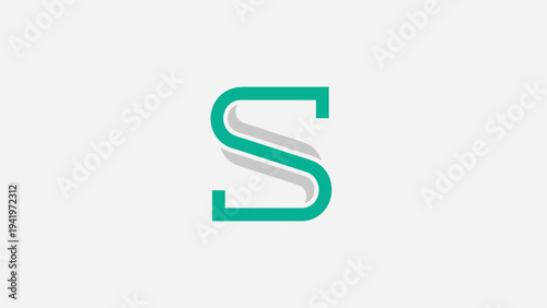 Free Download Stylized letter S logo with 3D effect - GFXLoad