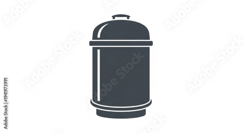 Dark gray whisk kitchen utensil for mixing and blending on transparent background