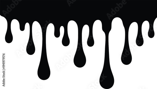Creative Liquid Dripping Effect Vector Design Perfect for Streetwear T-Shirt Print, Urban Graphics and Modern Poster Design