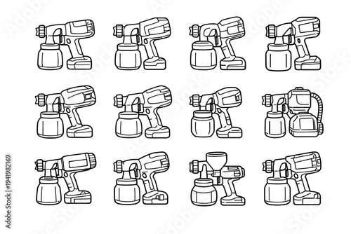 Icon safe design edges transitions paint vector sprayer calm rounded outer smooth
