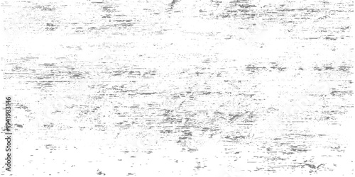 Horizontal distressed wood texture, white painted surface with thin black scratch, old paper texture, weathered grunge lines, rustic vintage texture, monochrome, high detail, realistic imperfections.